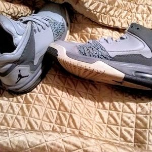 Leather Jordans size 6y